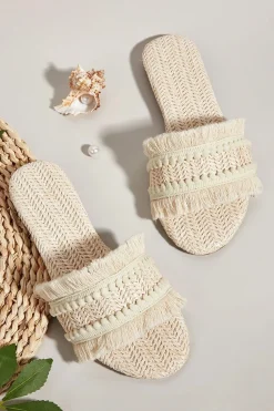 MICAS Shoes|Shoes-Fringe Slippers