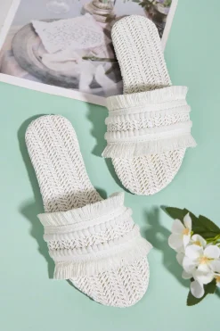 MICAS Shoes|Shoes-Fringe Slippers