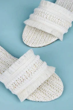 MICAS Shoes|Shoes-Fringe Slippers