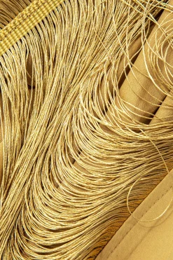 MICAS Mini Dresses-Fringe V-neck Mini Dress