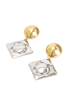 MICAS Earrings-Geometric Design Earrings GOLD