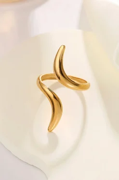 MICAS Accessories-Geometric Open Ring GOLD