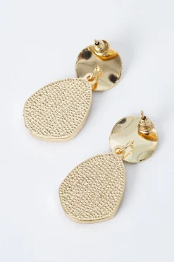 MICAS Earrings|Accessories-Geometric Pearl Earrings GOLD