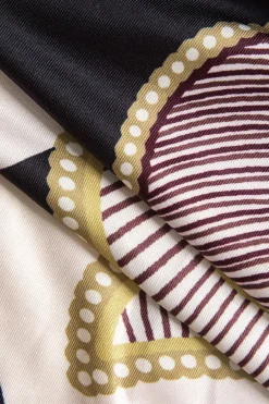 MICAS Long Sleeve Dresses|Maxi Dresses-Geometric Print V-Neck Maxi Dress