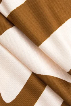 MICAS Long Sleeve Dresses|Maxi Dresses-Geometric Print V-Neck Maxi Dress