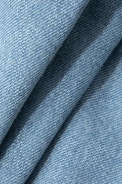 MICAS Skirts-Graffiti Flap Pocket Denim Mini Skirt