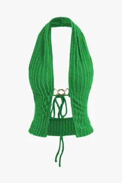 MICAS Skirt Sets|Vacation Sets-Halter Neck Backless Tank Top And Mini Skirt Set