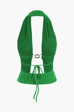 MICAS Skirt Sets|Vacation Sets-Halter Neck Backless Tank Top And Mini Skirt Set