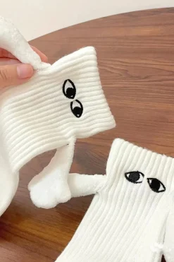 MICAS Accessories-Hand Holding Socks WHITE