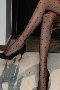 MICAS Tights|Accessories-Heart Pattern Tights