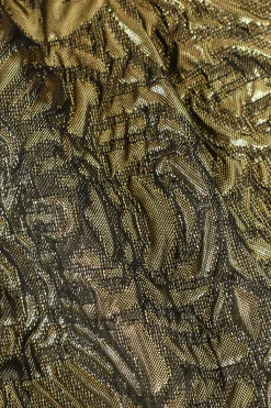 MICAS Shorts-High Waisted Jacquard Shorts GOLD