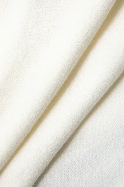 MICAS Knit Sets-Hollow Out Polo Knit Crop Top And Skirt Set Contrast Color