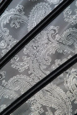 MICAS Corset & Bustier Tops-Jacquard Eyelet Tie Halter Corset Top