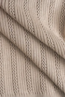 MICAS Knit Sets-Knit Bottom Tank Top And Cardigan And Skirt Set