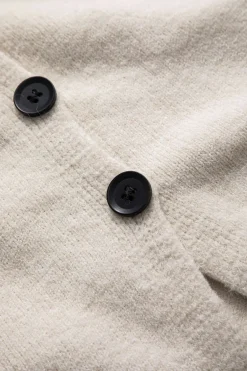 MICAS Knit Sets-Knit Button Tank Top And Cardigan And Skirt Set IVORY