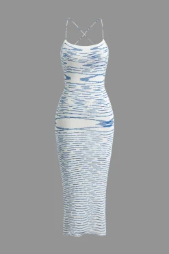 MICAS Knitwear|Knit Dresses-Knit Intertwine Tie Midi Dress