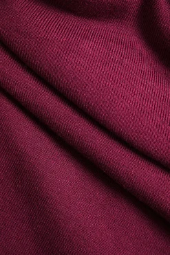 MICAS Long Sleeve Dresses|Knit Dresses-Knit Long Sleeve Button Pocket Dress