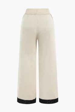 MICAS Knitwear|Knit Sets-Knit Metallic Button Pocket Top And Pants Set