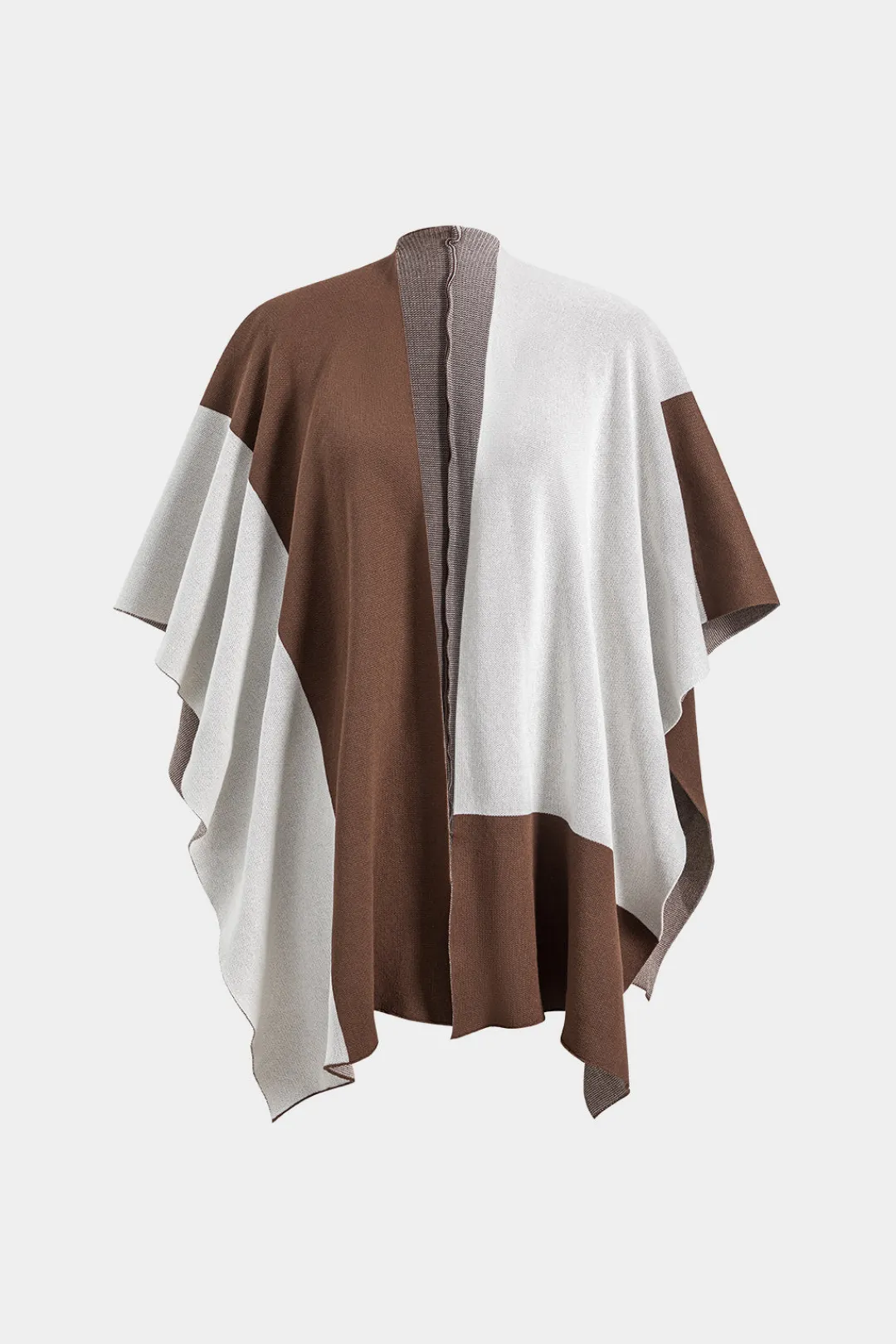 MICAS Knitwear|Knit Sets-Knit Mock Neck Top And Contrast Top And Pants Set COFFEE