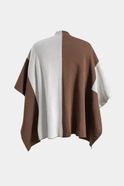 MICAS Knitwear|Knit Sets-Knit Mock Neck Top And Contrast Top And Pants Set COFFEE