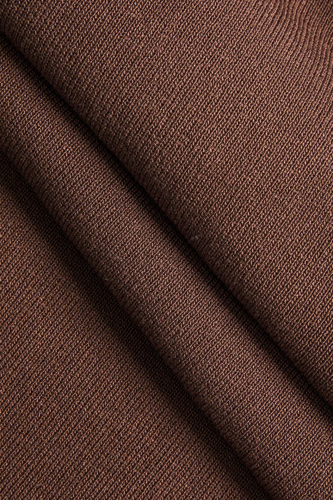 MICAS Knitwear|Knit Sets-Knit Mock Neck Top And Contrast Top And Pants Set COFFEE