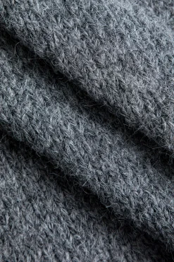 MICAS Outerwear|Outerwear-Knit Patchwork Jacket GRAY