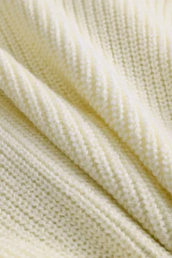 MICAS Knitwear|Knit Tops-Knitted Bow Tie-Up Long-Sleeve Top IVORY