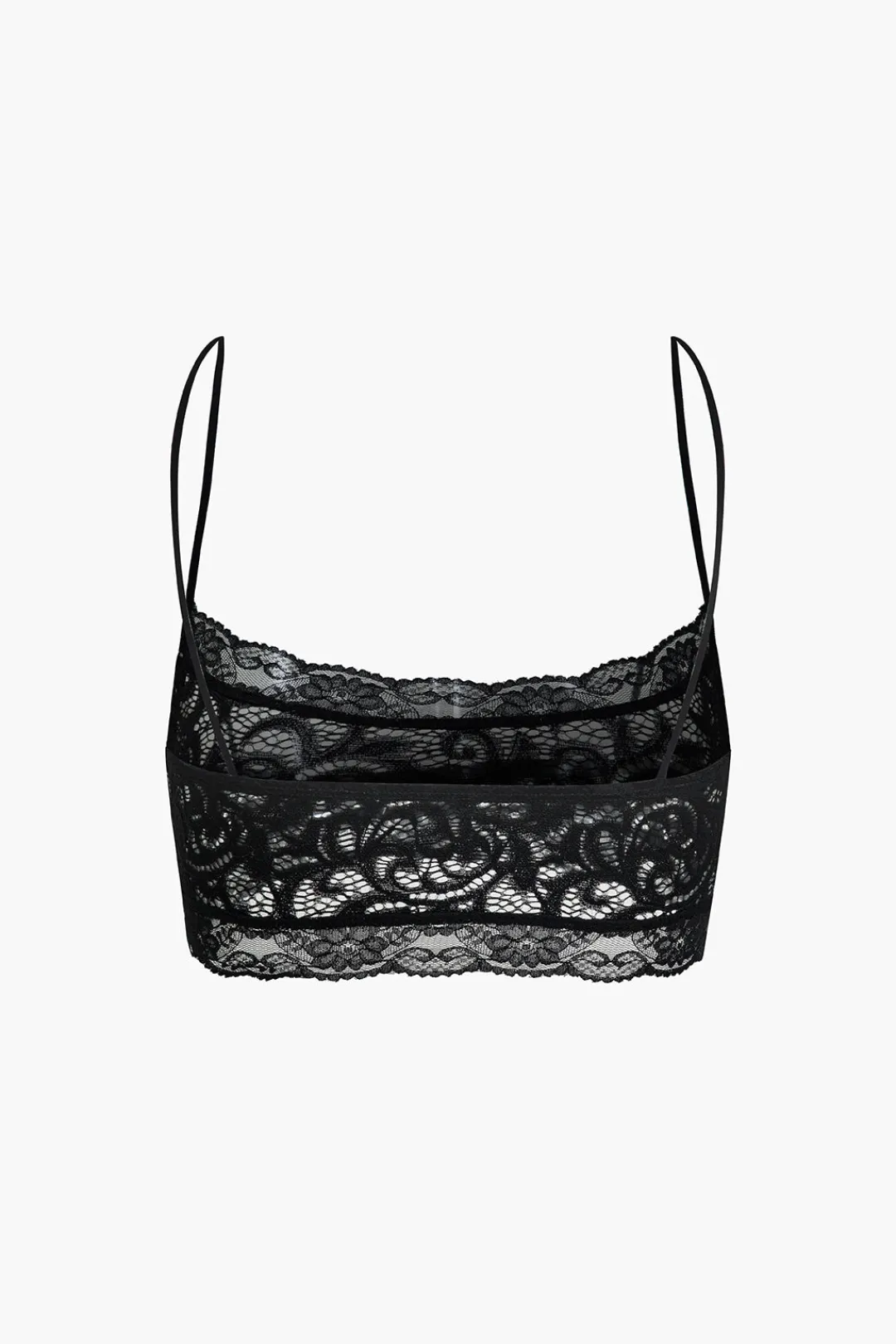 MICAS Skirt Sets-Lace Crop Top And High-Waisted Skirt Set BLACK