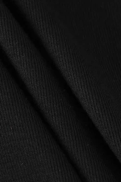 MICAS Long Sleeve Tops|Long Sleeves Tops-Lace Up Slit Sleeve Crop Top