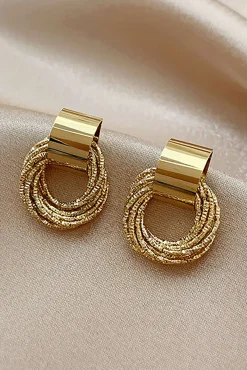 MICAS Earrings|Accessories-Layer Hoop Earrings GOLD