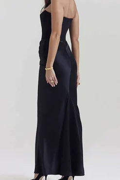 MICAS Maxi Dresses-Layer Strapless Mermaid Maxi Dress
