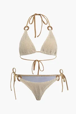 MICAS Swimwear-Layer Tie Halter Bikini Set