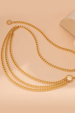 MICAS Accessories-Layered Waist Chain GOLD