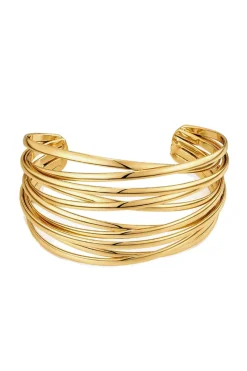 MICAS Bracelets|Accessories-Layered Wire Cuff Bangle