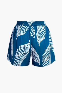 MICAS Short Sets|Vacation Sets-Leaf Print Drawstring Shorts Set