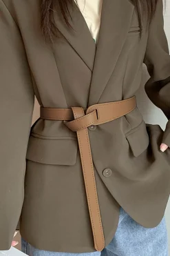 MICAS Accessories-Leather Waist Cinching Belt