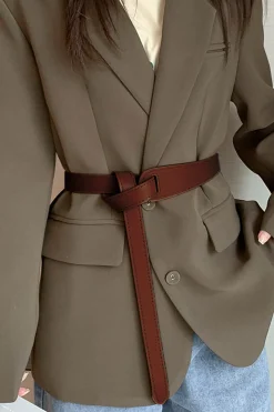 MICAS Accessories-Leather Waist Cinching Belt