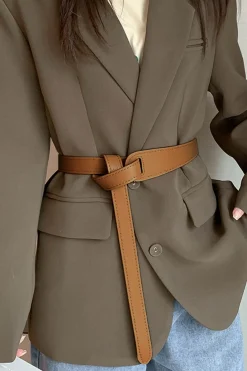 MICAS Accessories-Leather Waist Cinching Belt