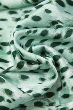 MICAS Skirts-Leopard Drawstring Slit Skirt