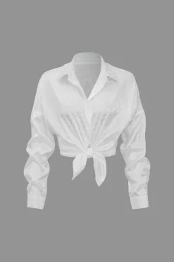 MICAS Pant Sets|Vacation Sets-Leopard Print Loose Long Sleeve Trouser Set WHITE