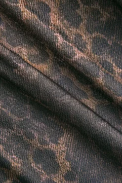 MICAS Outerwear|Outerwear-Leopard Print Pocket Button Belted Jacket COFFEE