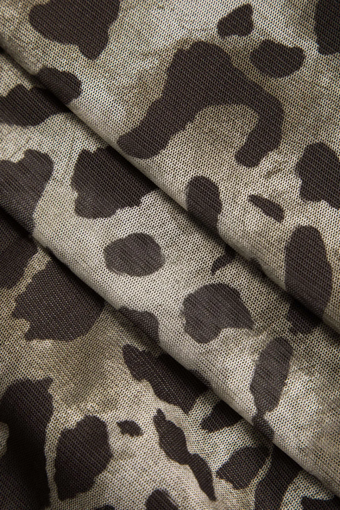 MICAS Midi Dresses-Leopard Print Slit Strapless Midi Dress Contrast Color