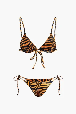 MICAS Swimwear|Vacation Sets-Leopard Print Tied Bikini Set