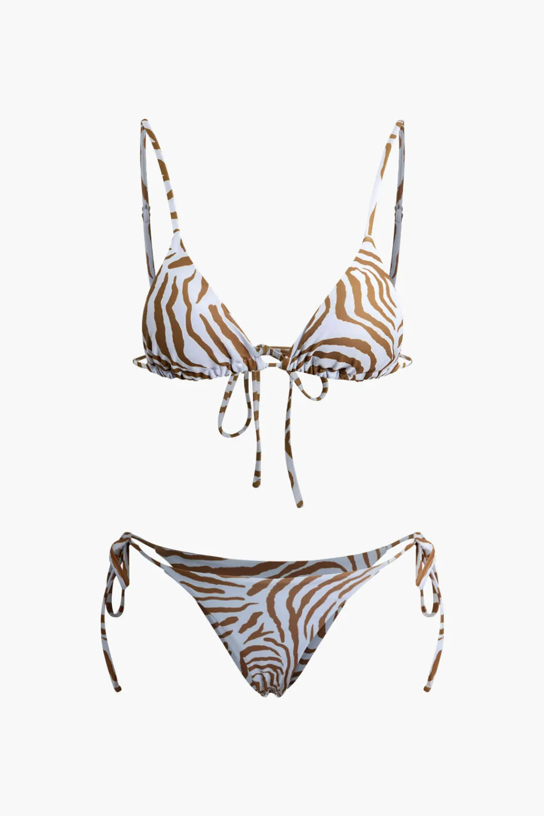 MICAS Swimwear|Vacation Sets-Leopard Print Tied Bikini Set