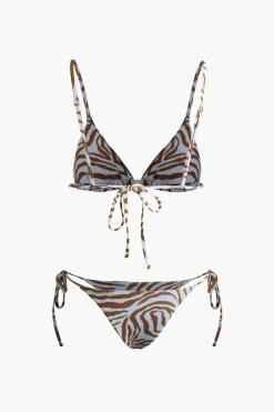 MICAS Swimwear|Vacation Sets-Leopard Print Tied Bikini Set