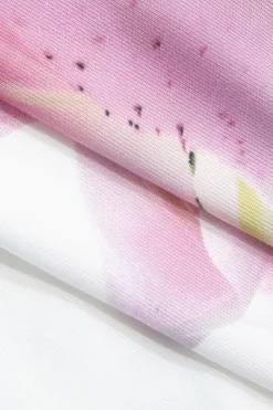 MICAS Tube Tops-Lily Print Strapless Top