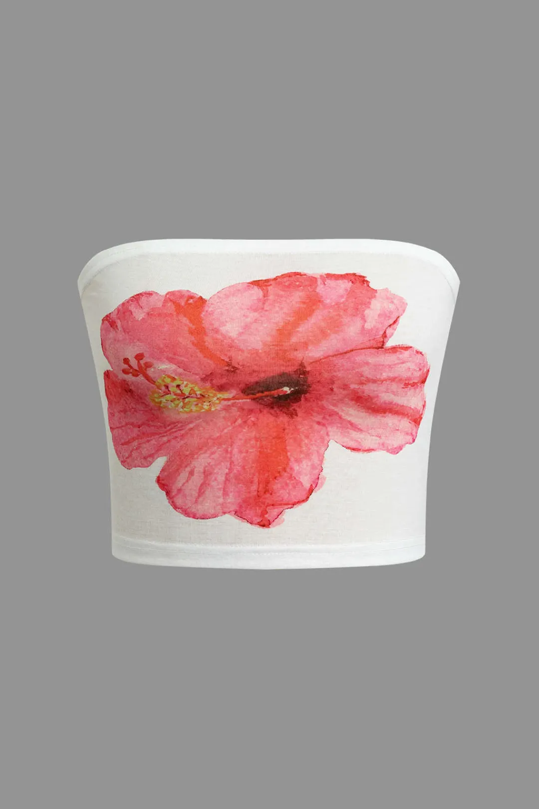 MICAS Tube Tops-Lily Print Tube Top