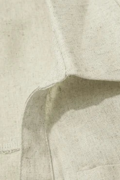 MICAS Blouses & Shirts-Linen V-neck Twist Hem Sleeveless Top BEIGE