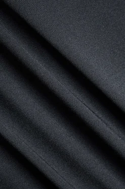 MICAS Bodysuits-Long Sleeve Patchwork Mesh Bodysuit BLACK