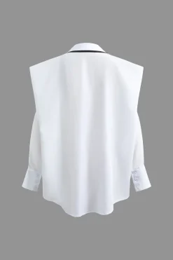 MICAS Long Sleeve Tops|Long Sleeves Tops-Long-Sleeve Shirts WHITE